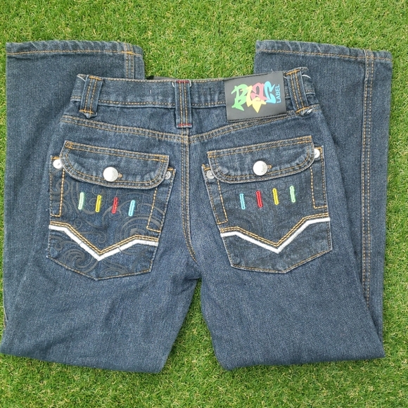 Colorful stitching Jeans - Picture 2 of 4